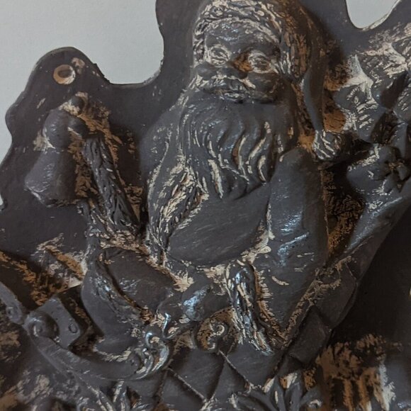 NWT Michael's Santa in Sleigh Faux Antique Baking Mold Holiday Christmas Decor - Picture 3 of 8